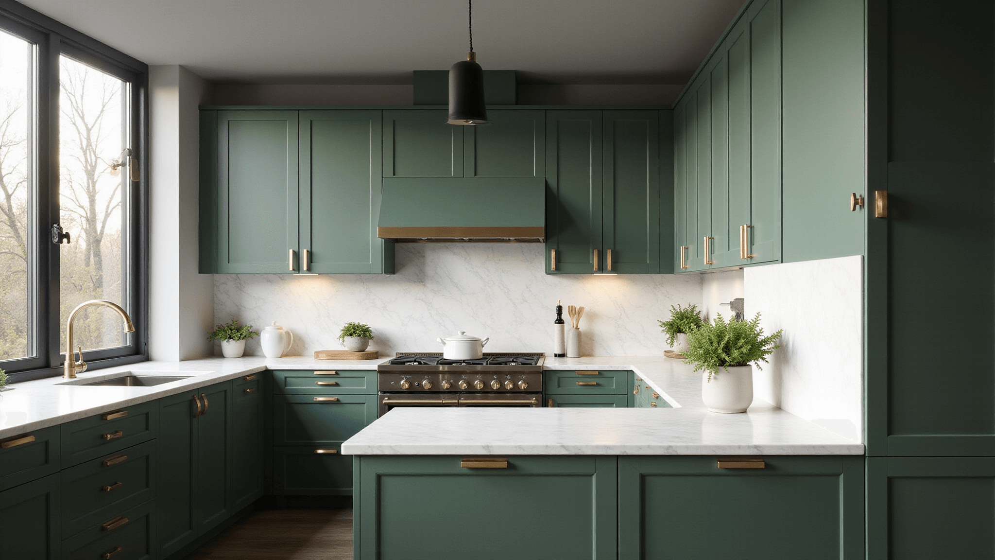 Dark Green Kitchen Cabinets: A Comprehensive Styling and Photography ...