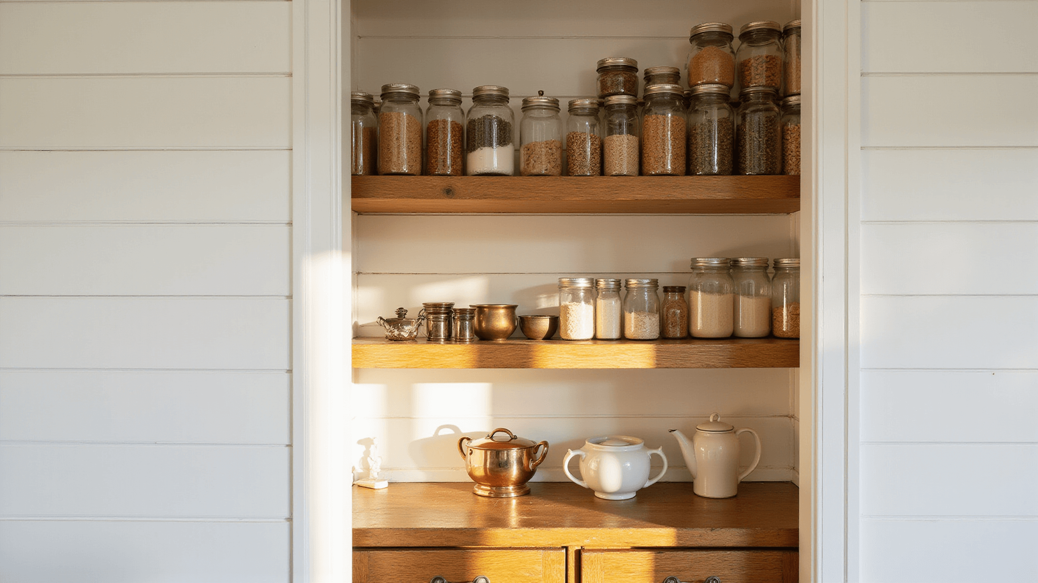 View of Farmhouse Kitchen Pantry Ideas: Transform Your Space with Rustic Charm ...