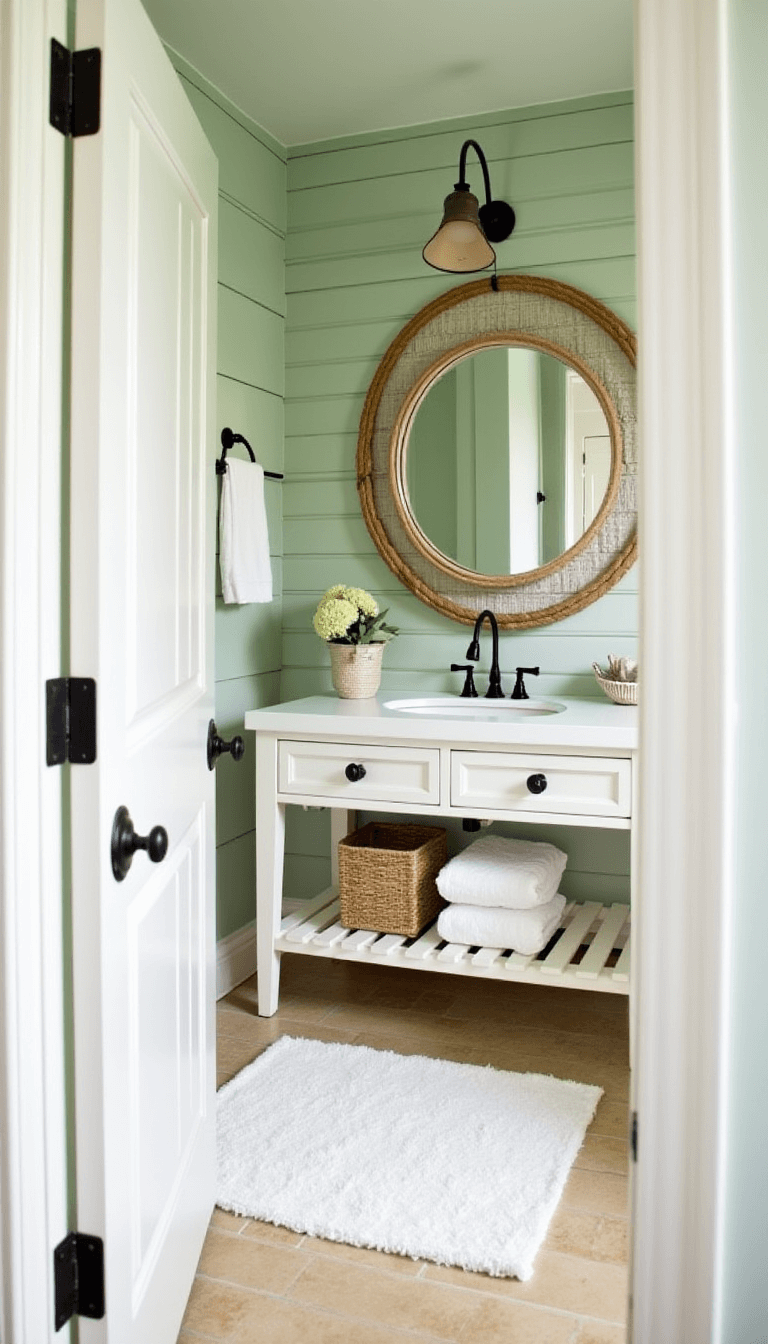 coastal bathroom sage retreat
